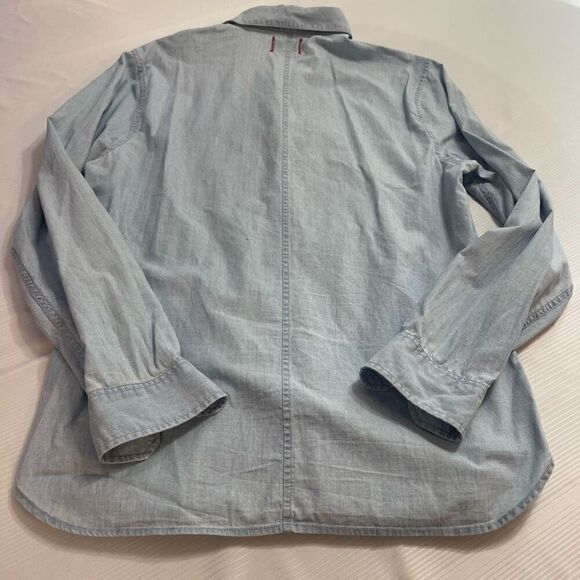 Joe’s Collection Denim Long Sleeve Button Up Shirt Size Medium - Picture 6 of 9
